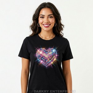 Camiseta de Mujer con Estampado de Lámina Dorada Personalizada, Camiseta de Algodón Negra de Lujo al por Mayor, Fabricante OEM, Tops de Boutique para Mujer, Diseño de Rosas - Product Image 2