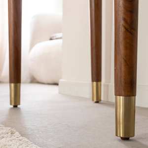 Escritorio Vandana Lyra Orion de madera de acacia y metal - Product Image 4