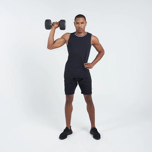 Wholesale for Man <b>Heat</b> Transfer Print Light Tank Top Polyester Custom Logo Men's Sleeveless Breathable Quick Drying Tanks Top - Product Image 5