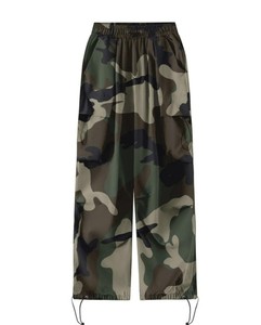 Women's Business Casual Regular Fit Cargo Pants <b>Elastic</b> Waist Solid Print Autumn <b>Work</b> Clothes for 100% Cotton Embroidery - Product Image 4