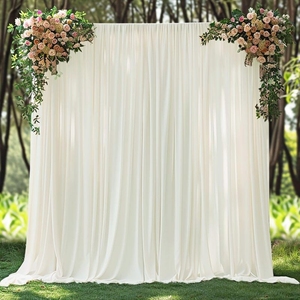 Wintina formato personalizzato foto sfondo drappeggi tessuto Design semplice per festa di compleanno cerimonia cerimonia cerimonia decorazione tenda - Product Image 2