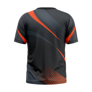 เสื้อยืดผู้ชายแบบทางการปี 2025 ดีไซน์ใหม่ สีสันตามสั่ง ระบายอากาศได้ดี แห้งเร็ว ผลิตจากโพลีเอสเตอร์ 100% ทรงปกติ รับสกรีนโลโก้ตามแบบ - Product Image 4