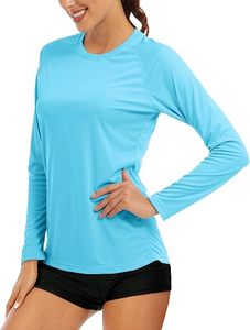 Hauts de yoga et de fitness personnalisés pour femmes à manches longues, écologiques, à séchage rapide, en Spandex/Nylon, pour la gym, l'entraînement et la course à pied - Product Image 1