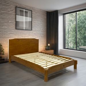 Vietnam-Made Comfortable Curved <b>Wooden</b> <b>Beds</b> for Cozy Bedrooms in Middle Eastern Homes OEM Factory Free UAE Tariff - Product Image 2
