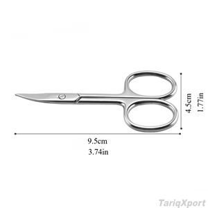 Ciseaux professionnels pour sourcils, ciseaux à cuticules, coupe-ongles courbé, coupe-peaux mortes, outil de beauté - Product Image 3