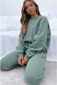 Conjunto de Sudadera con Capucha y Pantalones Deportivos para Mujer, Ropa Deportiva de Lujo, Chándal Holgado para Mujer - Product Image 5