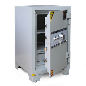 Caja Fuerte con Doble Cerradura WELKO LX400 DK Marrón de Acero Inoxidable Antirrobo e Ignífuga 600x380x330mm - Product Image 4