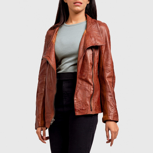 Chaqueta de Cuero para Mujer, Nueva Moda de Invierno, Personalizada, Venta al Por Mayor, Ropa Exterior Femenina - Product Image 2