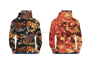 Sudadera con Capucha Unisex de Alta Calidad, Corte Regular, Diseño Personalizado con Patrón Sublimado en 3D, 100% Poliéster de Secado Rápido para Invierno - Product Image 6