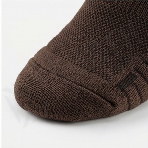Brown Ankle Socks Solid Knitted Breathable Casual Wear for Adults - Product Image 6