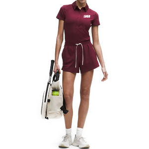 Polo de Manga Corta de Secado Rápido con Logotipo Personalizado Más Vendido, Polo Deportivo de Tenis Transpirable y Elástico de Primera Calidad para Mujer - Product Image 5