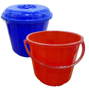 Cubo de plástico de 25L de forma redonda de clase superior con tapa Diferentes colores disponibles - Product Image 3