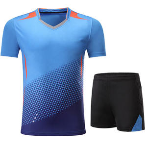 Ropa de Tenis de Mesa, Uniforme Deportivo, Ropa de Tenis para Hombre y Mujer, Camiseta y Pantalones Cortos de Poliéster de Secado Rápido, Conjunto de Camisetas de Bádminton - Product Image 4