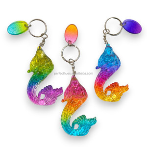 Grande idée cadeau souvenir porte-clés porte-clés sirène colorée - Product Image 2