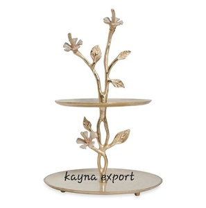 อุปกรณ์โลหะตั้งคัพเค้กชุบเงินสำหรับตกแต่งเทศกาลคริสต์มาส - Product Image 3