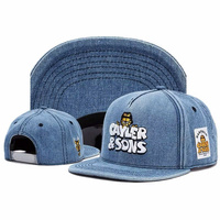Casquette Snapback Unisexe Cayler & Sons – Noire, 6 Panneaux, Style Hip Hop Urbain