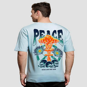 Camiseta de algodón pesado para hombre, diseño de logotipo personalizado de alta calidad, camiseta de gran tamaño con cuello redondo y hombros caídos en blanco para hombre - Product Image 4