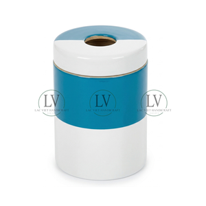 ถังขยะไม้ไผ่หลากสีพร้อมฝาปิด ถังขยะไม้ไผ่สำหรับใส่กระดาษ สำหรับโต๊ะทำงาน อุปกรณ์สำนักงานและของใช้ในบ้าน จากเวียดนาม - Product Image 2