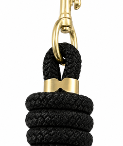 Cuerda Trenzada de Nailon Negra con Cierre Dorado, Tamaño Personalizado - Product Image 6