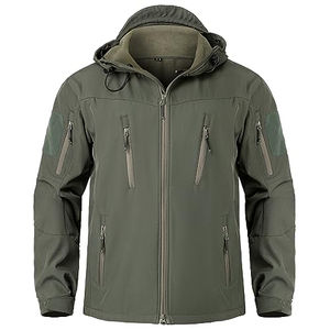 Chaqueta Impermeable de Invierno para Hombre, Chaqueta Soft Shell, Cortavientos, con Capucha, Camuflaje, Ropa de Trabajo, para Escalar, Senderismo, Camping - Product Image 2