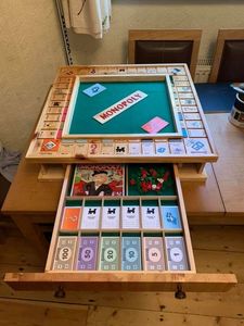 Jeu de société Monopoly en bois fait main, qualité supérieure, jeu éducatif familial, commande en gros - Product Image 4
