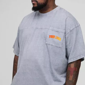 Top Selling Custom Men's Unisex Short Sleeve T-Shirts 100% Cotton Digital Printing Oversized Heather Grey <b>Hip</b> Hop Quick Dry - Product Image 3