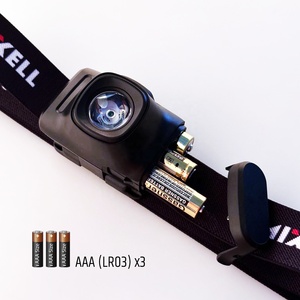 ไฟฉายคาดศีรษะ LED แบบถอดแบตเตอรี่ AAA ได้ มาตรฐาน EU ป้องกันน้ำและฝุ่นระดับ IP44 ความสว่าง 350 ลูเมน พกพาสะดวก เหมาะสำหรับตั้งแคมป์ กิจกรรมกลางแจ้ง วิ่ง และปั่นจักรยาน - Product Image 5