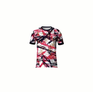Camiseta Casual Sublimada para Hombre, Cuello Redondo, Manga Corta, Ligera, Suave, 100% Mezcla de Poliéster/Algodón con Estampado - Product Image 1