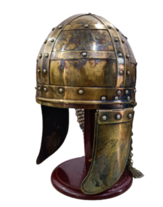 Medieval Viking Helmet with Chainmail Mild Steel Handmade Antique Finish Knight Armor Adult Wearable Halloween Ester Headpiece - Product Image 1