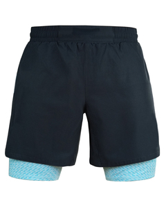 Shorts de course 2-en-1 personnalisés pour hommes, double couche, avec doublure de compression intégrée, séchage rapide, extensibles, écologiques et respirants - Product Image 1