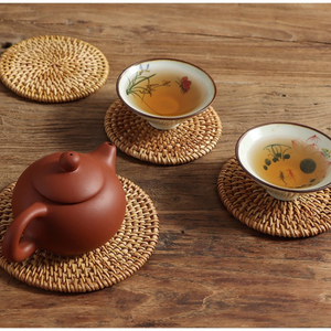 ถาดรองจานสำหรับจัดงานแต่งงานทำด้วยมือของเวียดนามแผ่นไม้ไผ่สำหรับตกแต่งบนโต๊ะอาหาร - Product Image 3