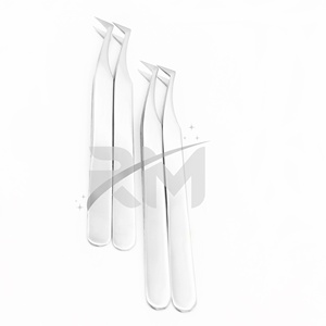 แหนบต่อขนตา RMI Silver Shin สแตนเลสสตีล รุ่น Russian Boot Volume Point 45 องศา ด้ามจับเรียบ ปลายไฟเบอร์ - Product Image 5