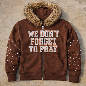 Sudaderas con Capucha de Piel Sintética Naranja de la Mejor Calidad, con Pedrería Personalizada, 100% Algodón, Felpa Gruesa de 360 g/m², Sudaderas con Cierre para Hombre, Ecológicas - Product Image 4