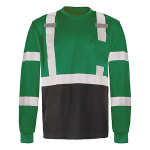 Workwear <b>Working</b> Security Construction T-Shirts Workshop Safety Uniform Custom Long Sleeve Hi Vis Reflective Shirts - Product Image 2