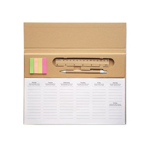Calendario promozionale Versatile pianificatore da tavolo settimanale personalizzabile Memweek - Product Image 2