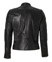 Chaqueta de cuero para hombre, moda de invierno, negra, piel forrada, cálida, para motocicleta, motociclista, delgada, 2022