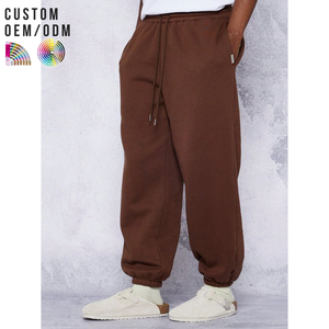 Pantalon décontracté pour homme en coton, coupe droite, tissu léger et doux, ajustement confortable, respirant, imperméable, taille élastique, logo personnalisé OEM - Product Image 6