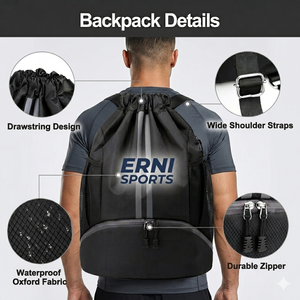 Mochila Deportiva de Moda para Gimnasio, Bolsa de Viaje de Gran Capacidad con Compartimento para Zapatos, para Fútbol, Baloncesto, Campamento, Escuela - Product Image 1