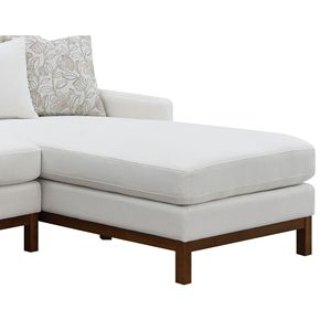 Divano Componibile Valiant in Ciniglia Avorio con 4 Cuscini per Arredamento Soggiorno - Product Image 3