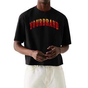 เสื้อยืดทรงหลวมพิมพ์ลายแขนสั้นผ้าฝ้าย 100% สำหรับผู้ชาย ระบายอากาศได้ดี ทรงบ็อกซี่ - บริการ ODM ปรับแต่งได้ - Product Image 5