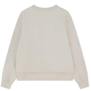 Sweat-shirt à col rond pour homme avec emblème Borg appliqué, confortable et élégant, qualité supérieure, couleur os. - Product Image 5