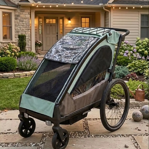 3-IN-1 Aluminum Alloy Child Bike Trailer/Stroller/Jogger with Independent Suspension 20inch Air-Filled Bike Trailer - Product Image 1