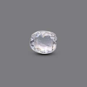 Synthetic Paraiba Square Cut White Zircon 4.25 Carat Loose Gemstone for Fine Jewelry - Product Image 1
