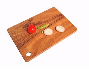 Tabla de cortar de madera de acacia gruesa con ranura para jugos, para carne, bistec, pizza y verduras - Product Image 5