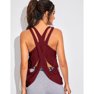 Chaleco Deportivo para Mujer, Ligero, para Entrenamiento, Top Deportivo de Poliéster/Algodón, Tejido de Punto Transpirable de Secado Rápido para el Gimnasio en Verano - Product Image 3
