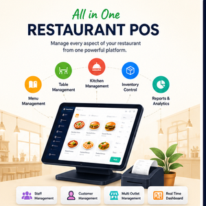 ซอฟต์แวร์ POS บริการอาหารอัจฉริยะ พร้อมระบบจัดการคำสั่งซื้อ จอแสดงผลในครัว ระบบวิเคราะห์ข้อมูล และระบบควบคุมสินค้าคงคลัง - Product Image 1