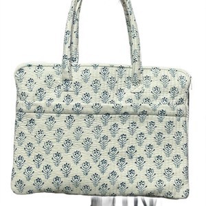 Women's Lightweight Polyester Waterproof Laptop <b>Bag</b> Autumn Quilted Zipper Closure Solid Color Work Travel Beach Nursing - Product Image 2