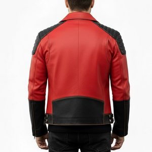 Chaqueta de Invierno Estilo Urbano Informal para Hombre, Chaqueta de Cuero para Hombre Resistente al Viento con Tela de Lona Impermeable - Product Image 2