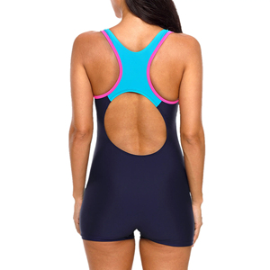 Traje de Baño de Una Pieza para Mujer, de Nailon y Elastano, Secado Rápido, UPF50+, Sin Espalda, Sin Mangas, para Playa - Product Image 6