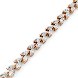 10K <b>Solid</b> <b>Gold</b> IGI Certified Lab Grown Diamond Marquise Cut Tennis Bracelet 9.24 CTW Rhodium Plated Luxury Statement Jewelry - Product Image 4